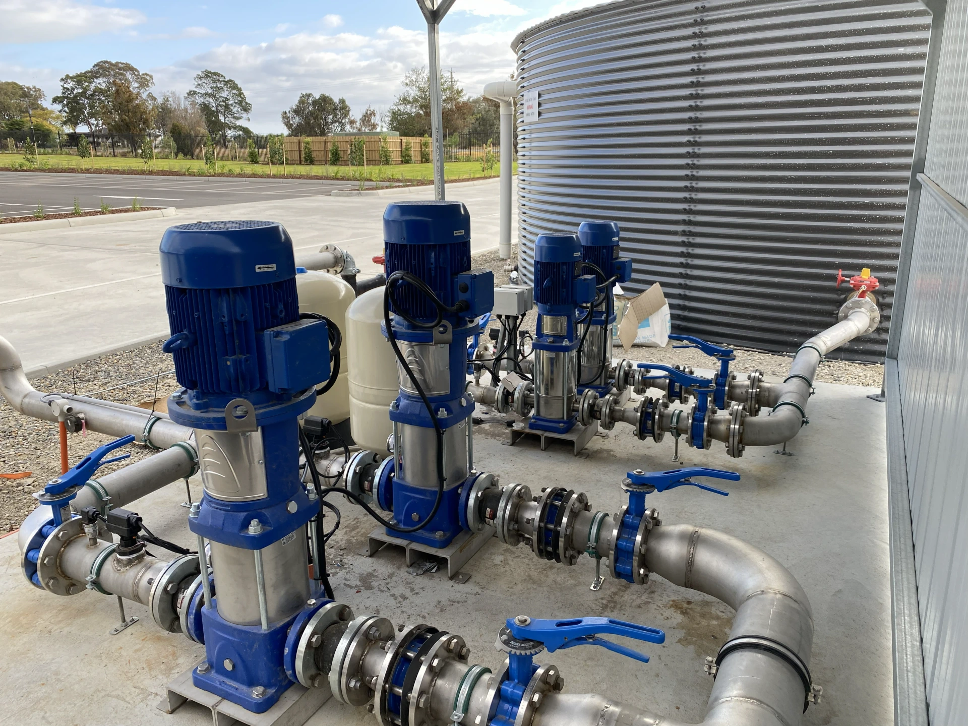 Industrial Water Pump System Installation